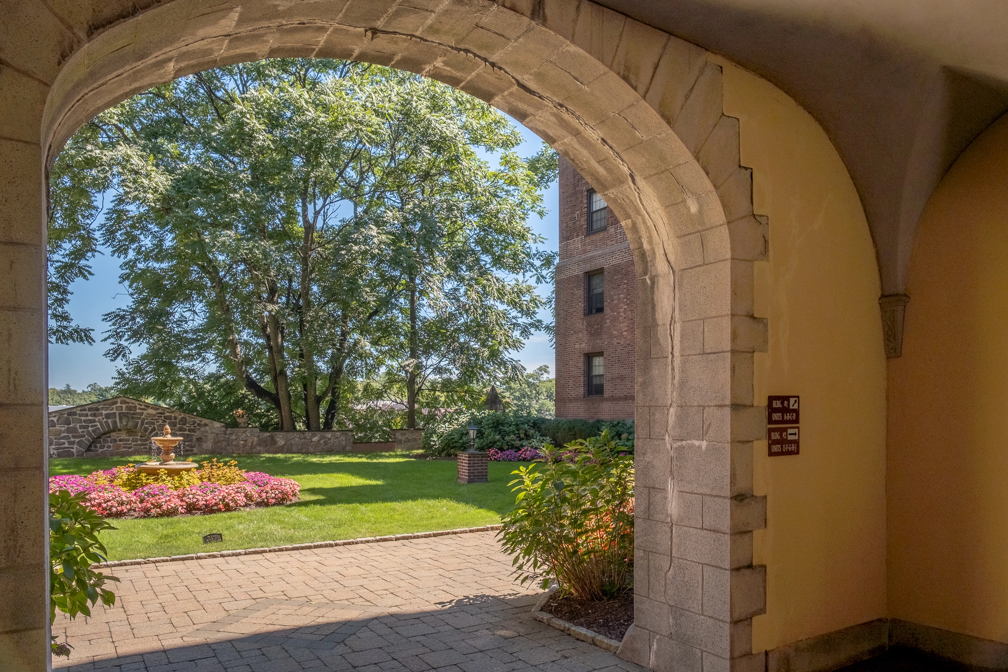 A Welcoming View Through the Saxon House Entrance